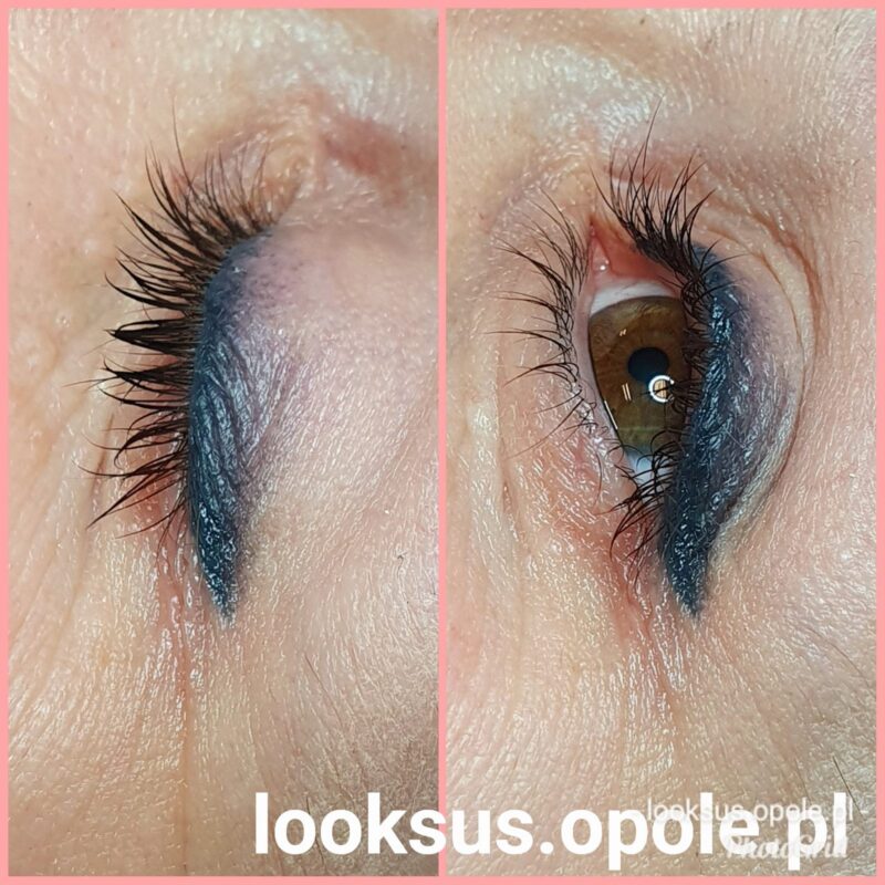 Makijaż permanentny kresek, efekt zabiegu w gabinecie Looksus w Opolu
