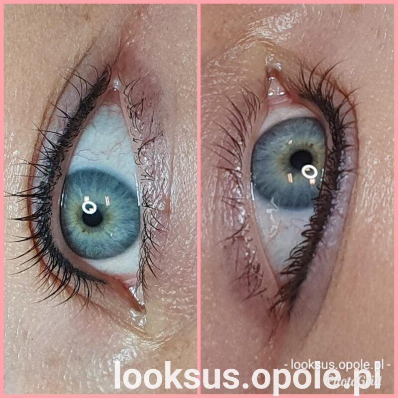 Makijaż permanentny kresek, efekt zabiegu w gabinecie Looksus w Opolu